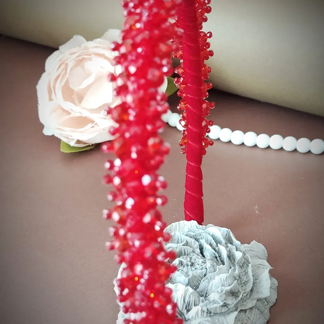 تلسر جواهر دوزی با کریستال ومنجوق اصل