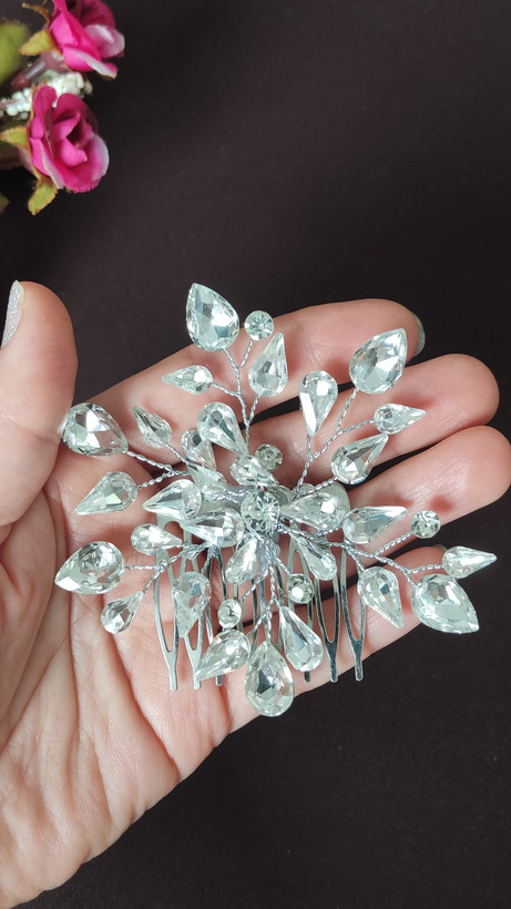 شونه شنیون نگین با متریال شیشه ای واصل